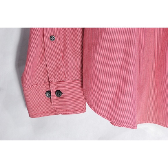 Brooks Brothers 1818 Men’s L Extra Slim Shirt Red - Picture 6 of 7